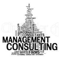 management consulting text cloud