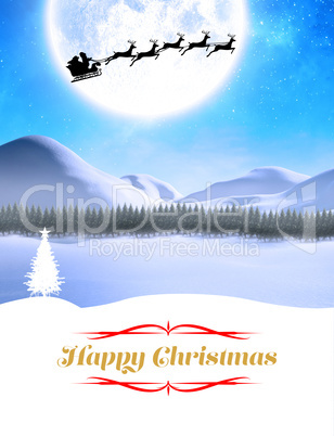 Composite image of happy christmas