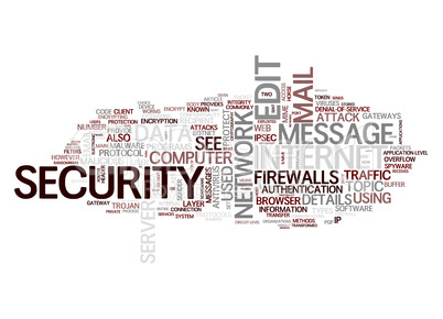 internet security text cloud
