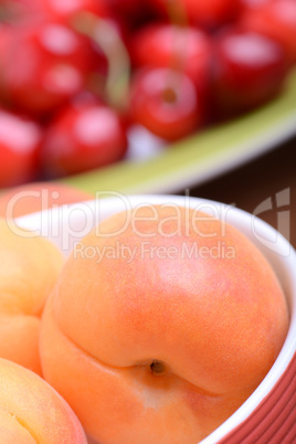 Summer Fruits, cherries, apricots