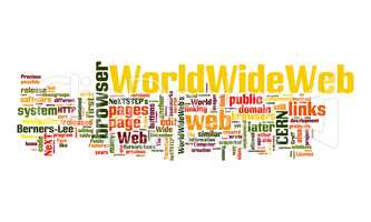 world wide web text cloud