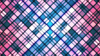 Broadcast Twinkling Cubic Diamonds, Blue Magenta, Abstract, Loopable, HD