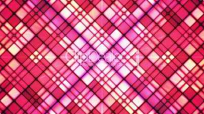 Broadcast Twinkling Cubic Diamonds, Red Magenta, Abstract, Loopable, HD