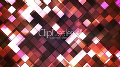 Broadcast Twinkling Squared Diamonds, Orange Magenta, Abstract, Loopable, HD