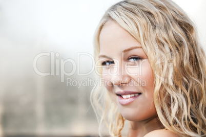 blonde woman portrait