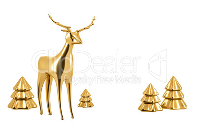 golden reindeer