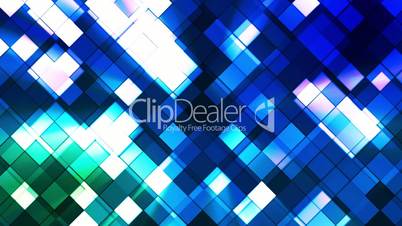 Broadcast Twinkling Squared Diamonds, Green Blue, Abstract, Loopable, HD
