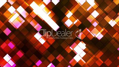 Broadcast Twinkling Squared Diamonds, Orange Red, Abstract, Loopable, HD