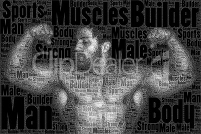 word picture body builder