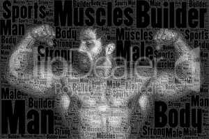 word picture body builder