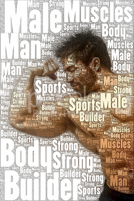 word picture body builder
