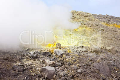 Lipari Islands active volcano