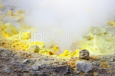 Lipari Islands active volcano