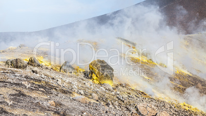 Lipari Islands active volcano