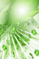green abstract graphic