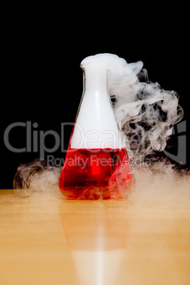 laboratory dry ice smoke