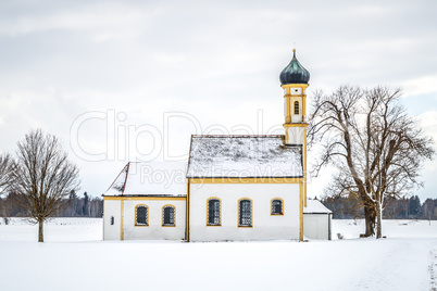 winter scenery church