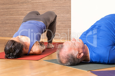 Yoga Exercise - Setu Bandha Sarvangasana