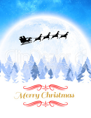 Composite image of merry christmas