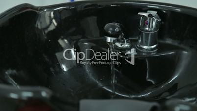 Black sink for hairdressers