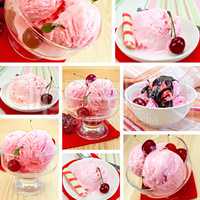 Ice cream cherry set