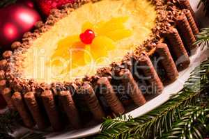 chocolate orange cheesecake