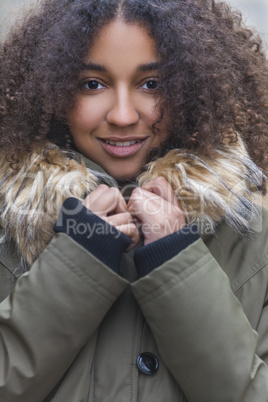 Beautiful Mixed Race African American Young Woman