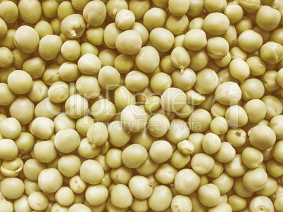 Retro looking Green peas vegetable background