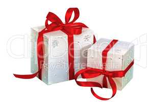 Gift boxes, isolated on white background