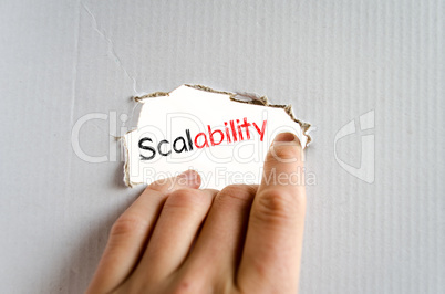 Scalability text concept