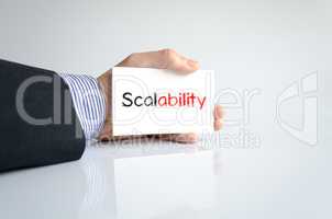 Scalability text concept