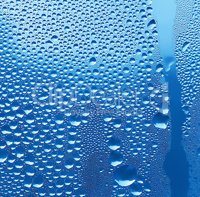 water drops on glass