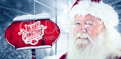 Composite image of merry christmas message