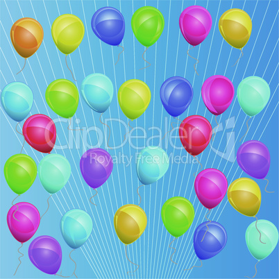 multicolored balloons