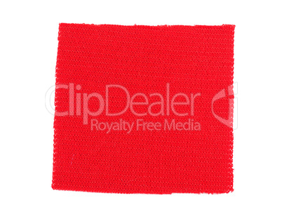 Red fabric sample