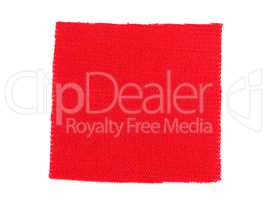 Red fabric sample