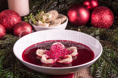 red borscht soup