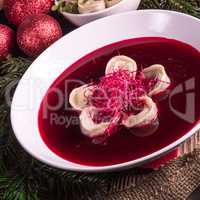 red borscht soup