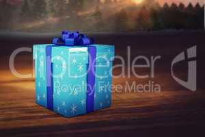 Composite image of christmas gifts