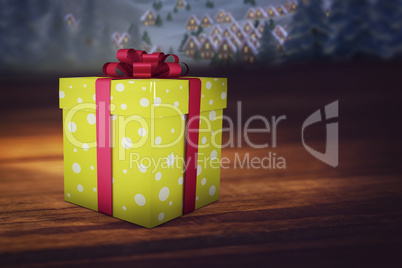 Composite image of christmas gifts