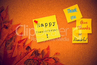 Composite image of thank you