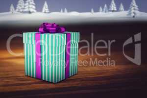 Composite image of christmas gifts