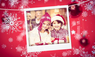 Composite image of christmas photograph