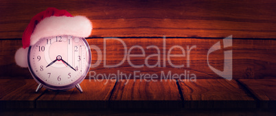 Composite image of christmas clock Composite image of christmas clock