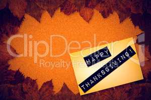Composite image of happy thanksgiving