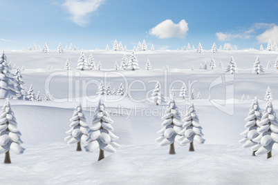 Winter snow scene