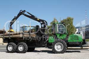 truck with log lumber industry