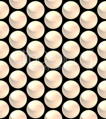 crystal ball array pattern white