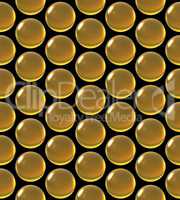 crystal ball array pattern yellow