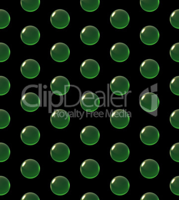 crystal ball dot pattern green